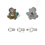 Black Myth Wukong Zhu BajIe Spider Sister Badge Metal Fridge Magnet